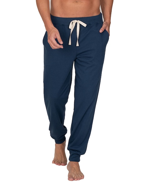 PANTALÓN PIJAMA ORIGIN, M, AZUL MARINO