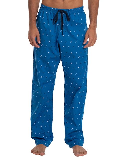 Pantalón pijama estampado logo de algodón para hombre 1