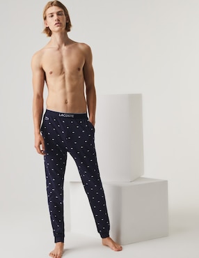 Pantalón Pijama Lacoste Estampado Logo Para Hombre