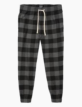 Pantalón pijama American Eagle estampado escocés de algodón para hombre