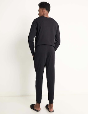 Pantalón pijama HUGO estampado logo de algodón para hombre