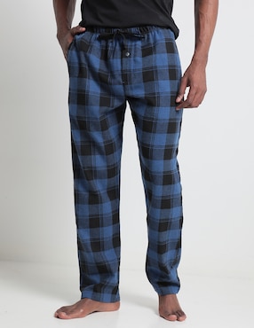 Pantalón Pijama Perry Ellis Estampado A Cuadros Para Hombre