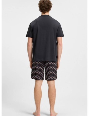 Pijama short Hugo de algodón para hombre