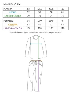 Conjunto pijama Whispers para hombre