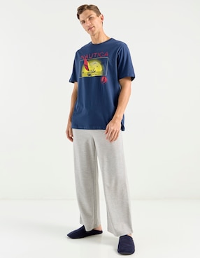 Playera pijama para hombre Nautica de algodón
