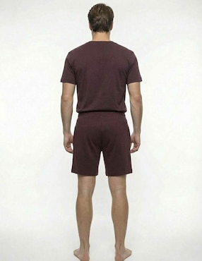 Pijama short Hugo de algodón para hombre