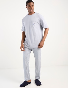 Pantalón pijama Calvin Klein estampado logo de algodón para hombre