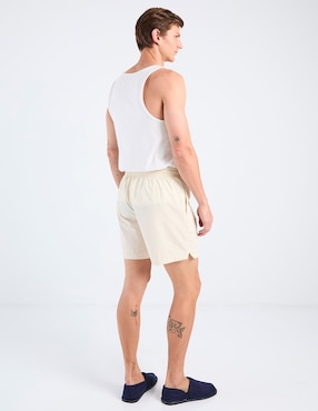 Pijama short Calvin Klein estampado a rayas de algodón para hombre