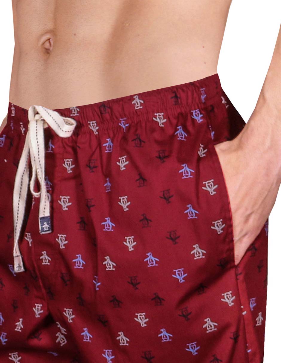 PANTALÓN PIJAMA ORIGINAL PEN, XG, ROJO
