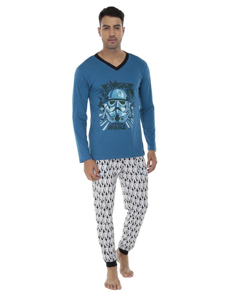 Desierto Habitar cualquier cosa Conjunto pijama Star Wars algodón azul | Liverpool.com.mx