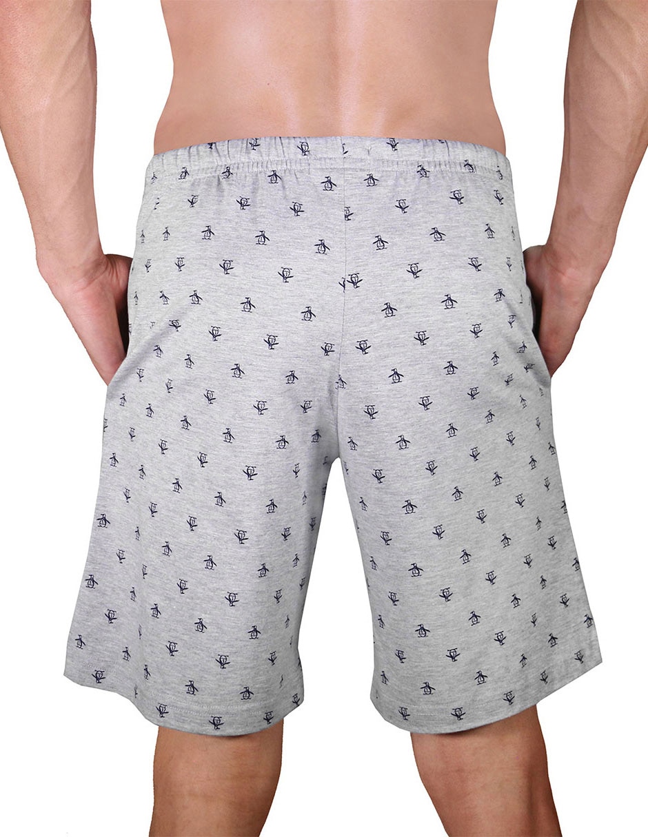 Pijama bermuda estampado logo de algodón para hombre 3