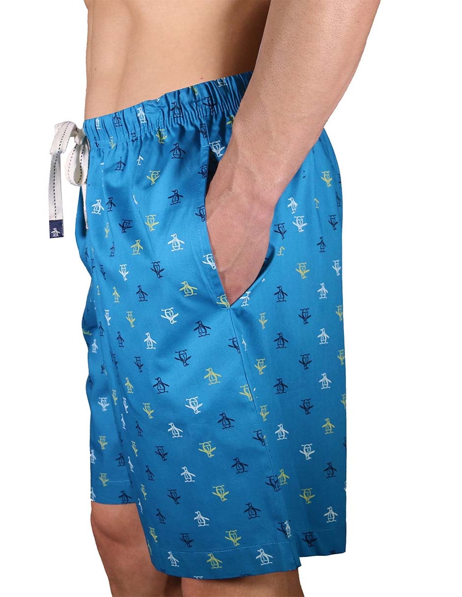 Pijama bermuda estampado logo de algodón para hombre 2