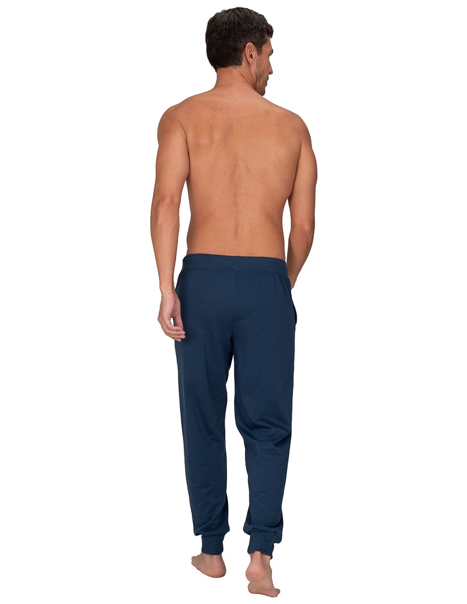 PANTALÓN PIJAMA ORIGIN, M, AZUL MARINO