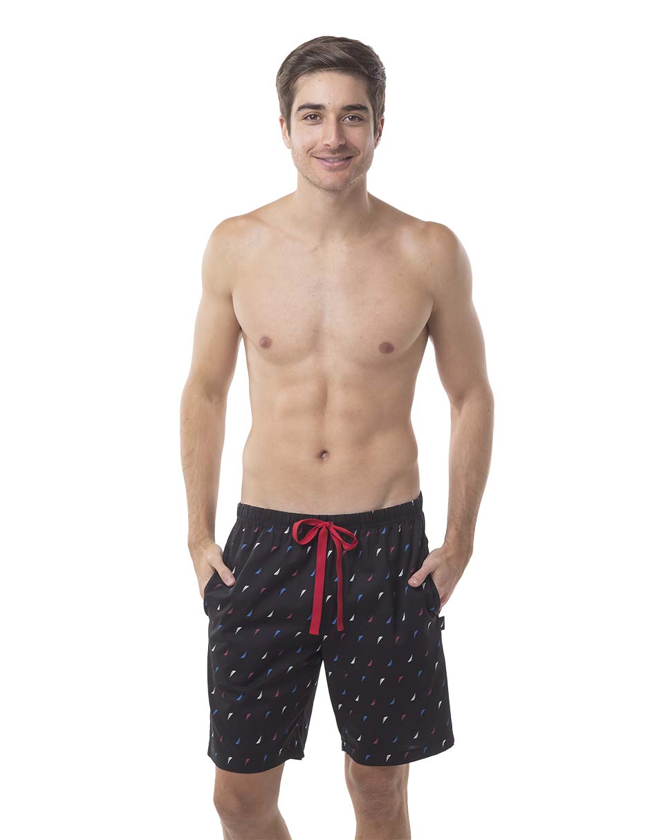 Pijama bermuda de algodón para hombre