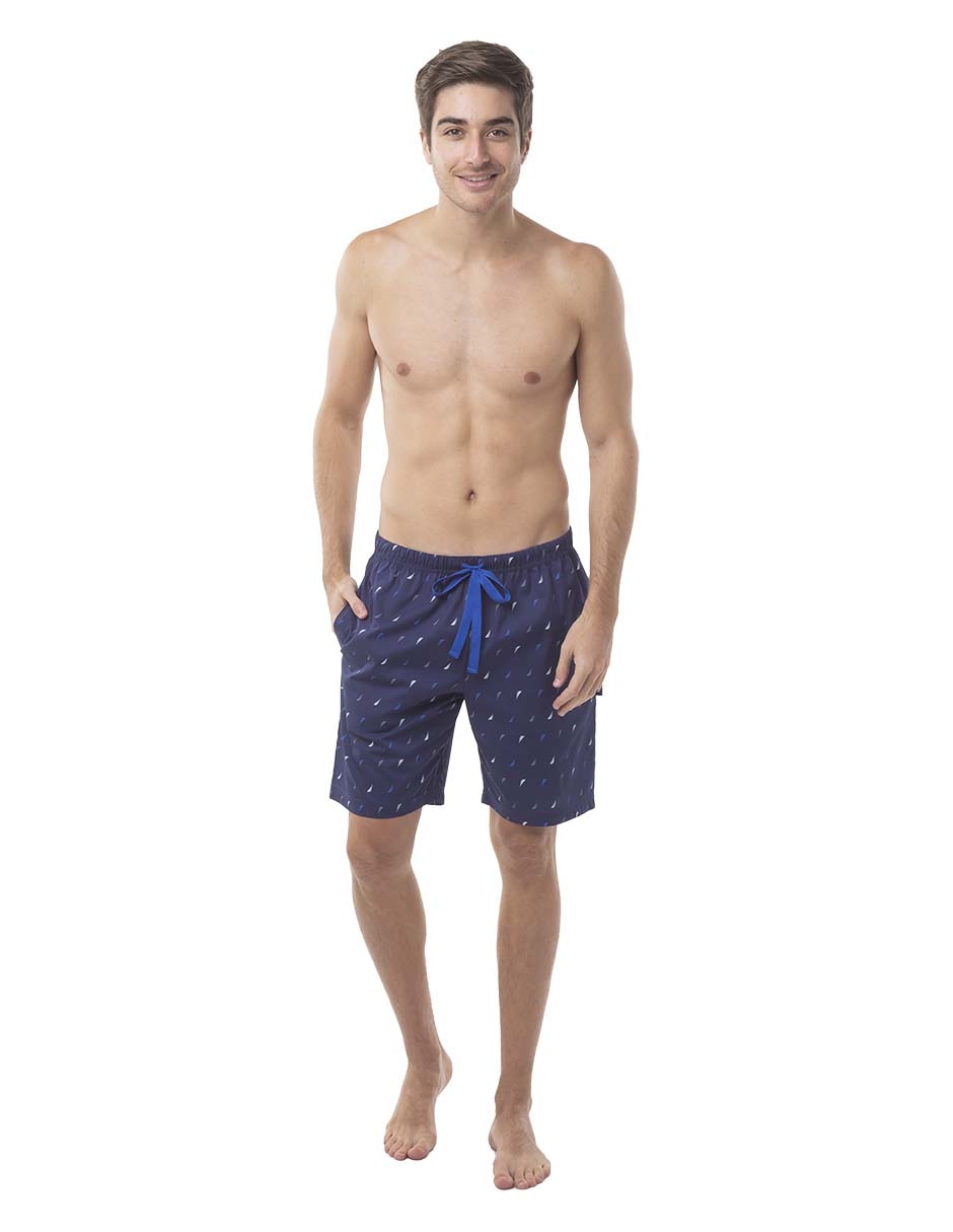 PIJAMA BERMUDA NAUTIC, CH, AZUL MARINO