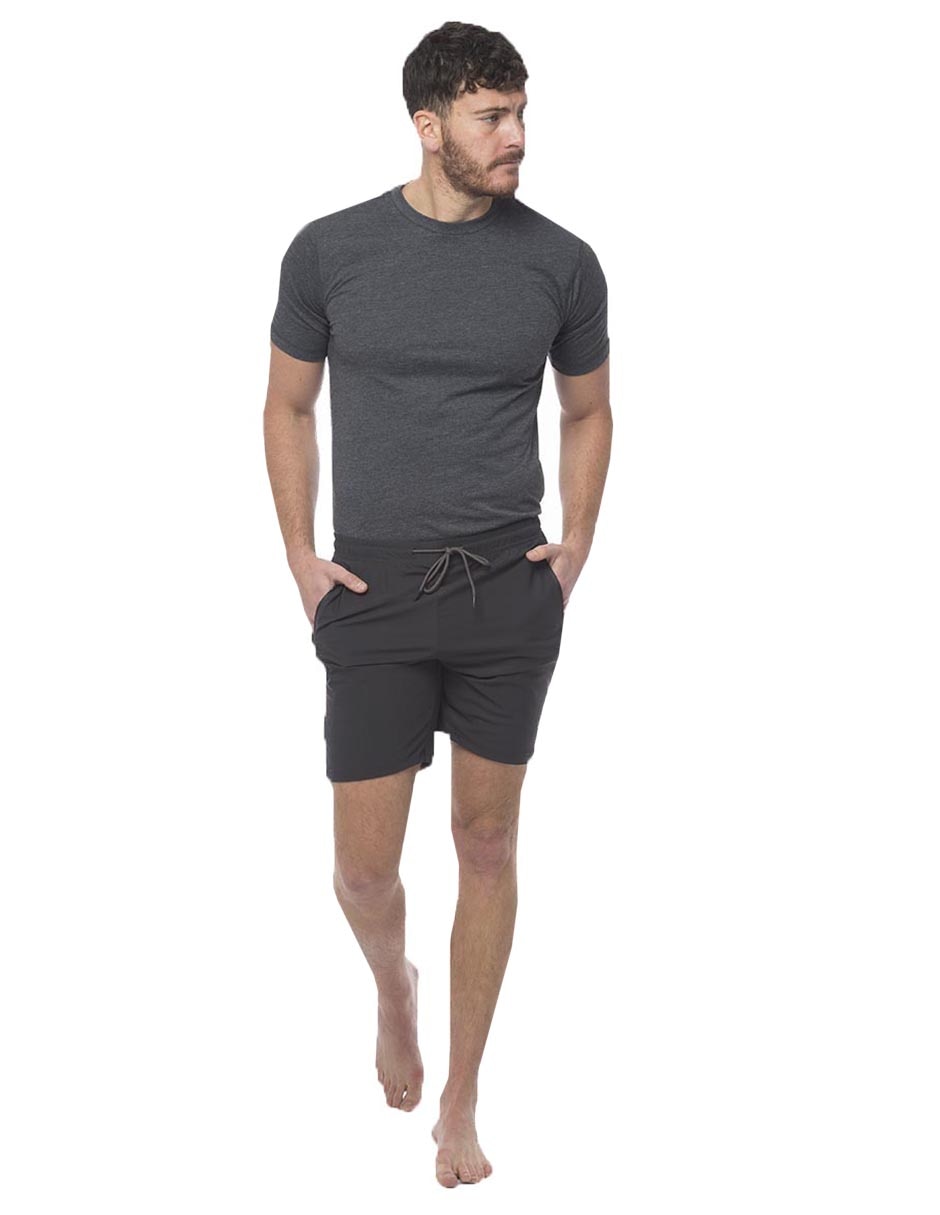 Pijama short estampado logo para hombre 3
