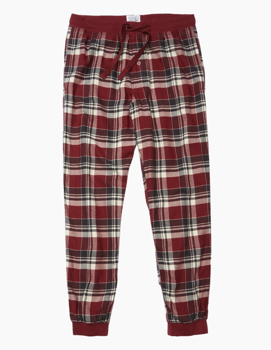 Pantalón pijama estampado escocés de algodón para hombre Pantalón pijama estampado escocés de algodón para hombre