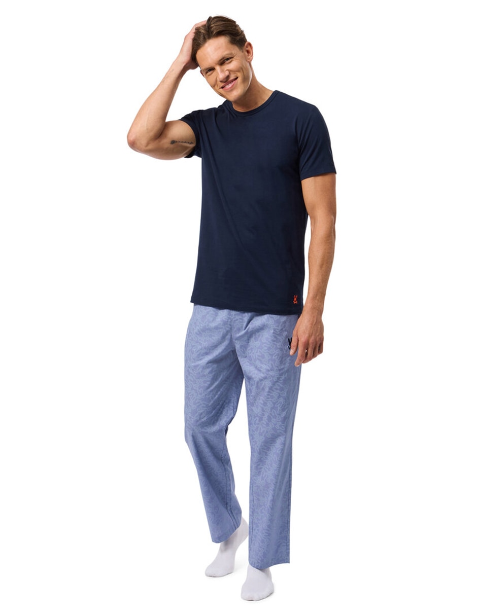 Set playera pijama para hombre de algodón 6