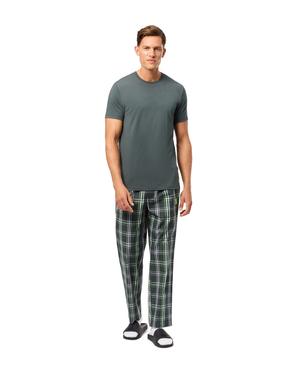 Set playera pijama para hombre de algodón 2