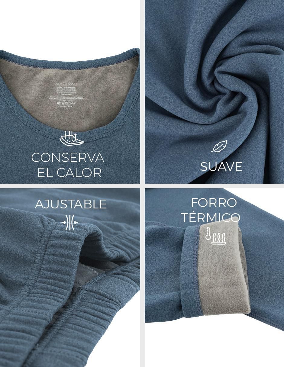 Conjunto pijama termico para hombre 4