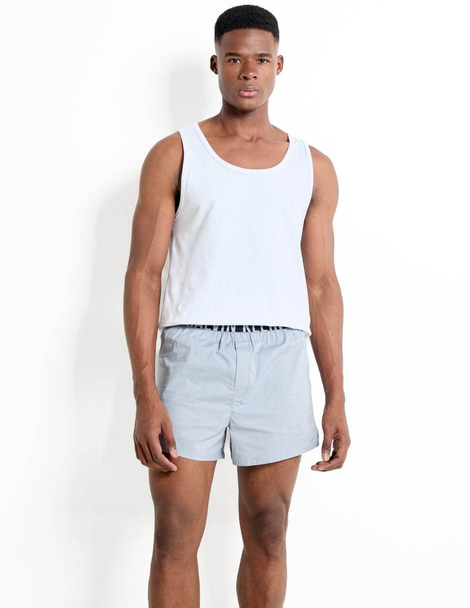 Pijama short de algodón para hombre