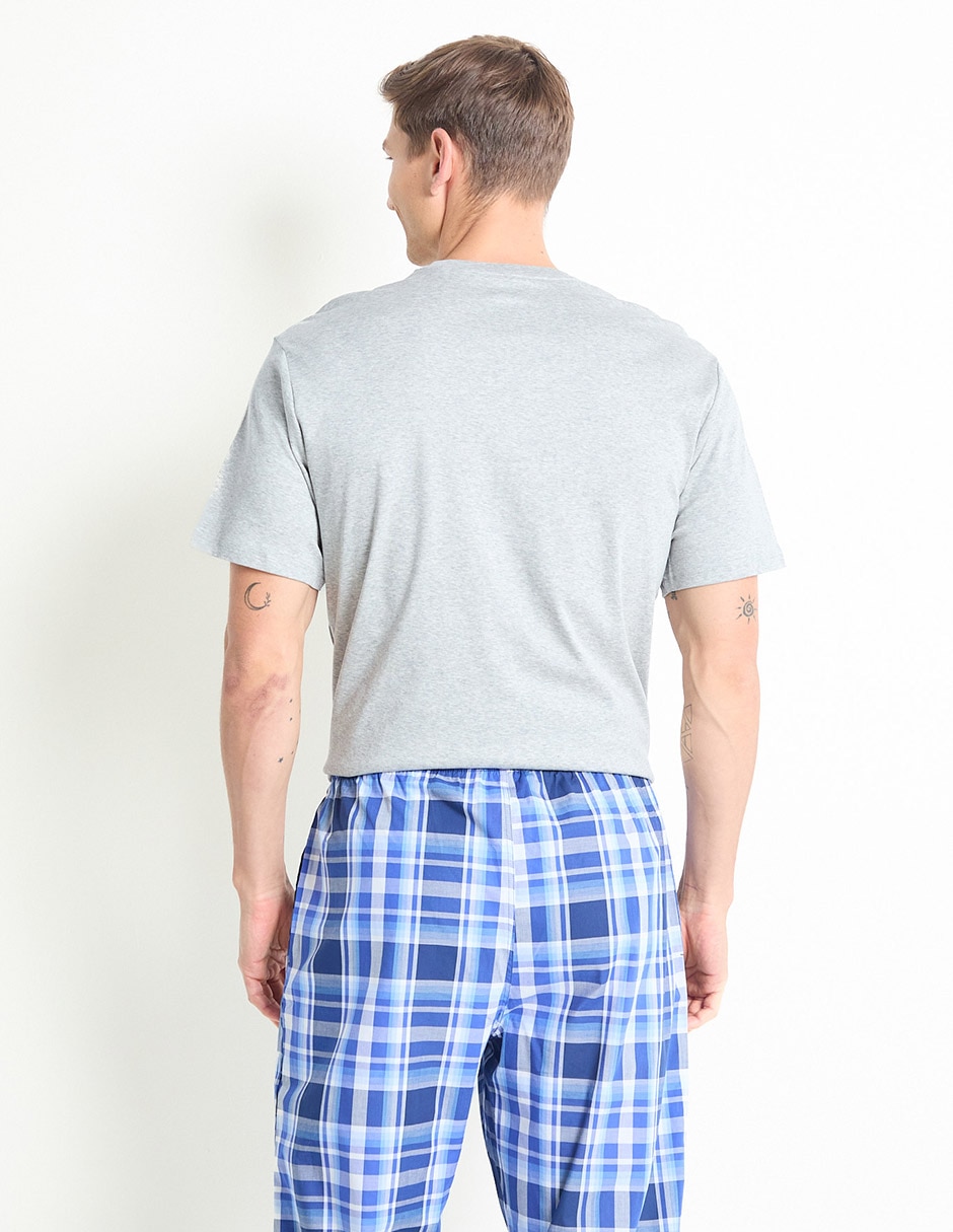 Playera pijama para hombre de algodón 2