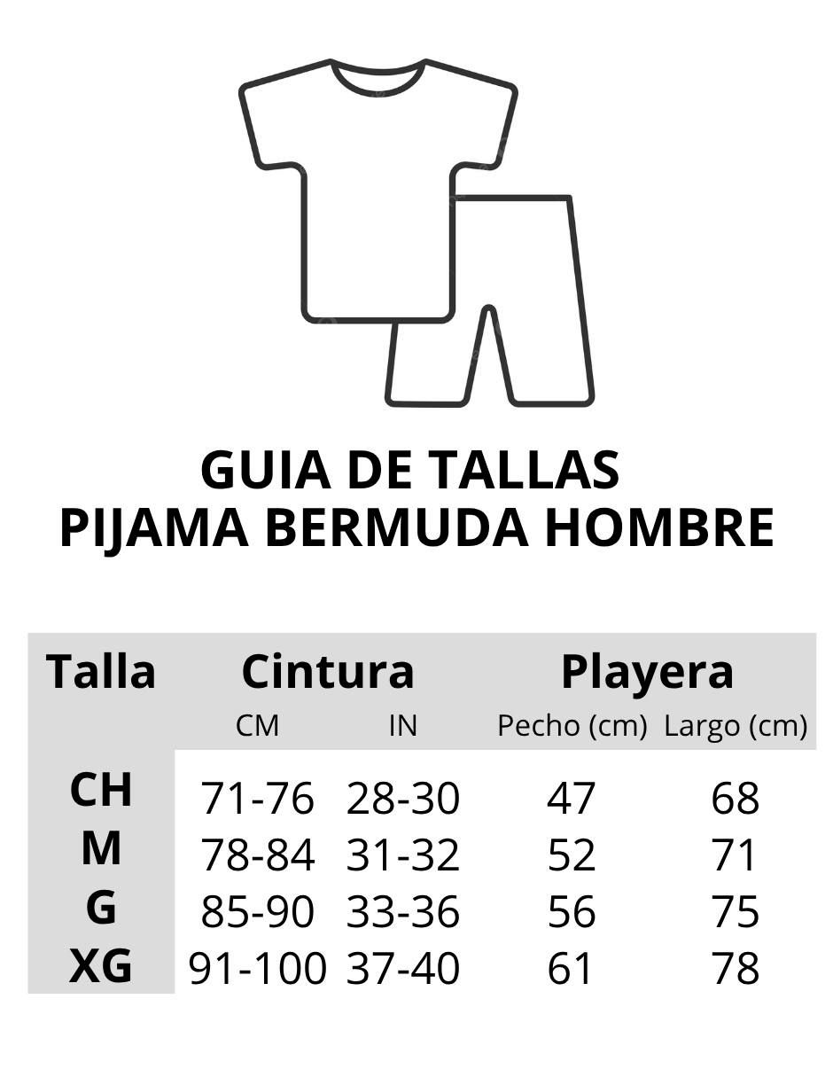 "conjunto pijama" alfani bermuda con bolsa y playera manga corta "para hombre"