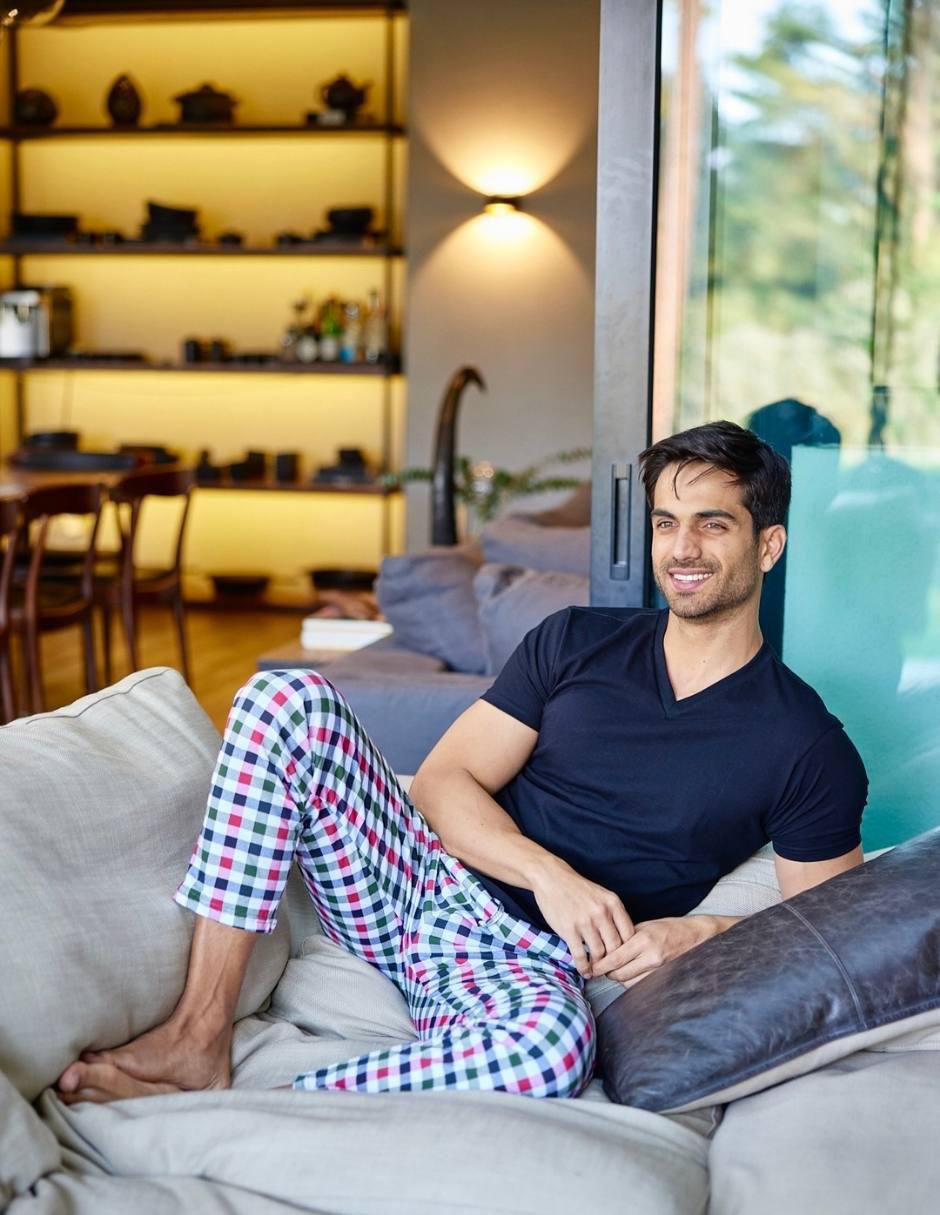 Cconjunto pijama manga corta para hombre 6