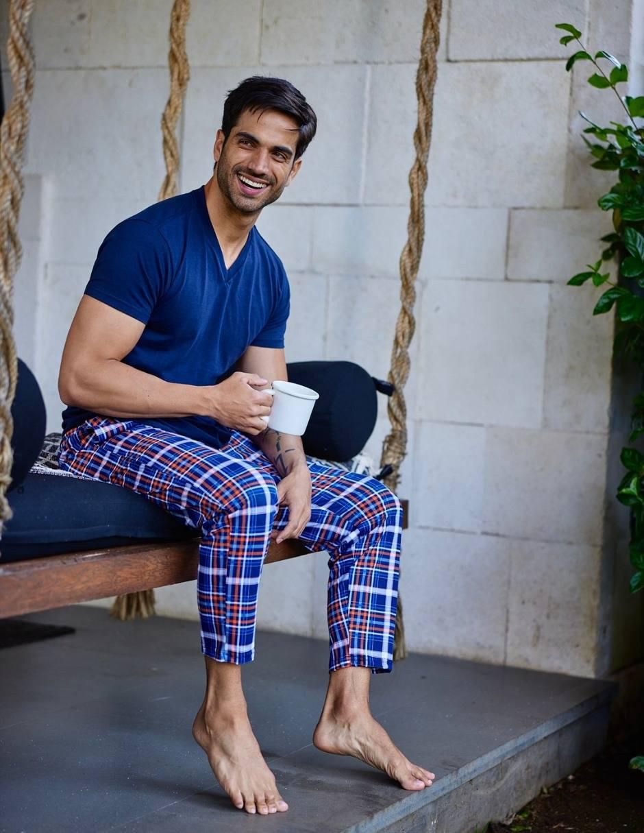 "conjunto pijama" alfani pantalón con bolsas y playera manga corta "para hombre"