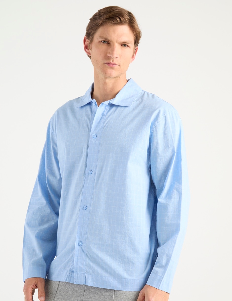 Playera pijama para hombre de algodón