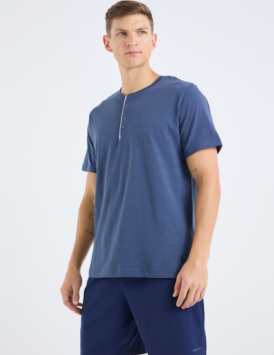 Playera pijama para hombre de algodón