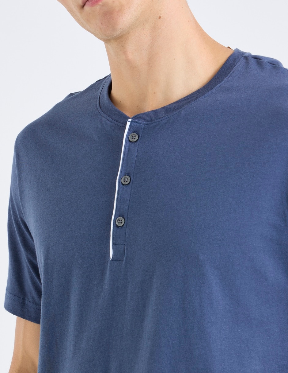 Playera pijama para hombre de algodón 4
