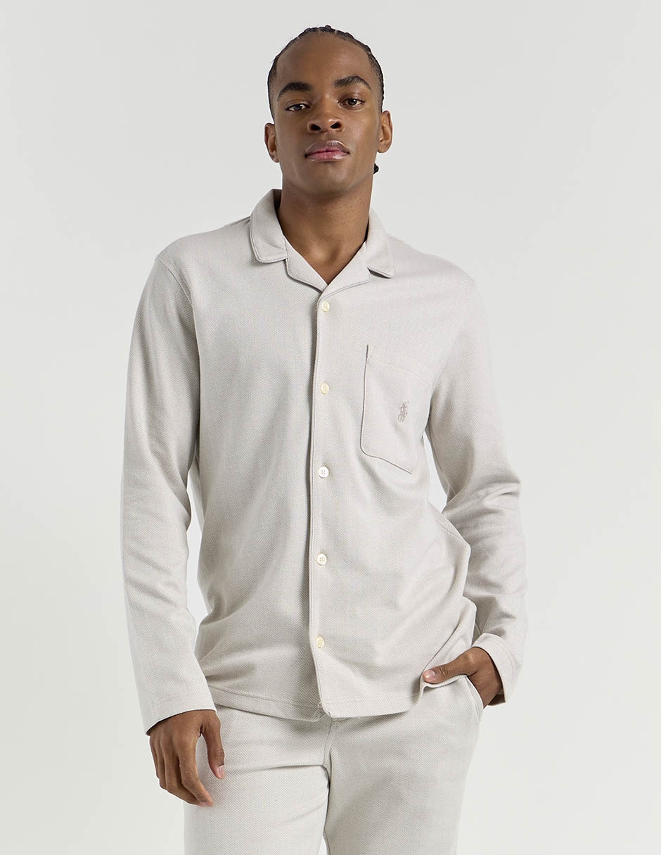 Playera pijama para hombre de algodón